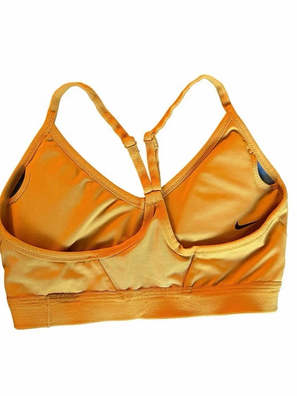 Nike Orange Strappy Light-Support Sports Bra